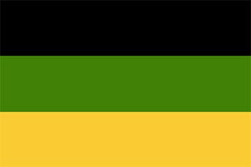 The flag of the African National Congress (ANC).