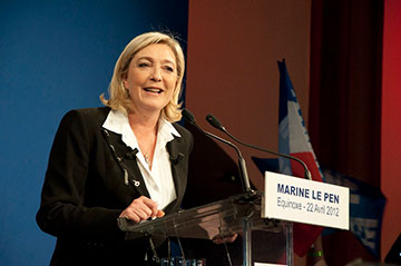Marine Le Pen, French presidential candidate from the National Front party