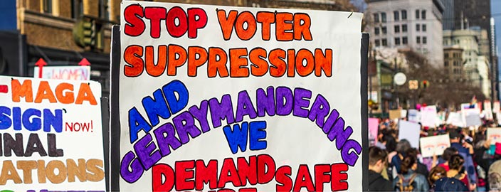Activists in San Francisco protest voter suppression